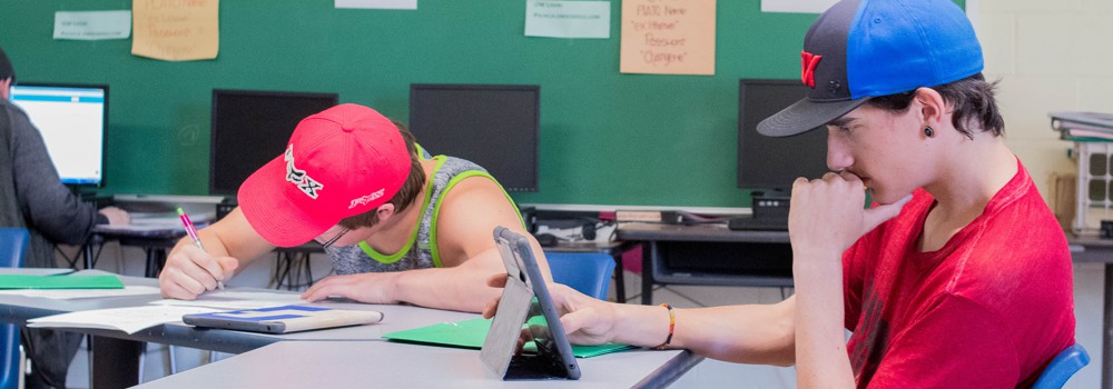Students at desk